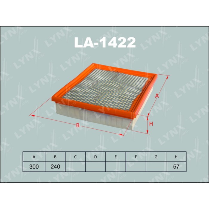 Фильтр воздушный LYNXauto LA1422