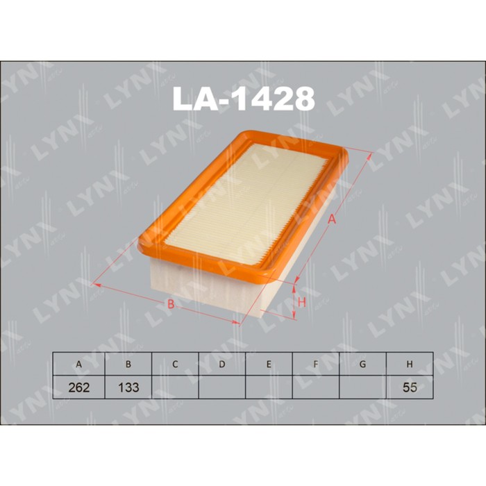Фильтр воздушный LYNXauto LA1428