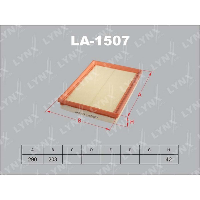 Фильтр воздушный LYNXauto LA1507