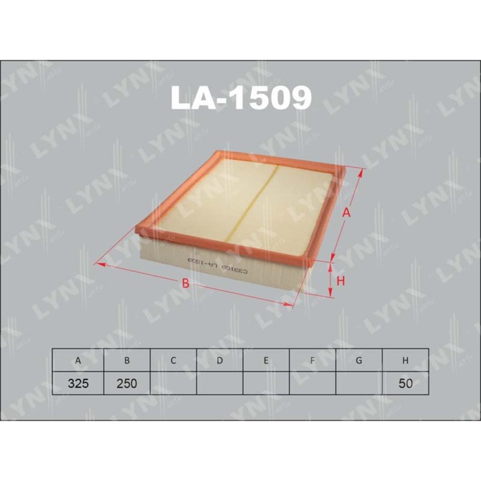 Фильтр воздушный LYNXauto LA1509