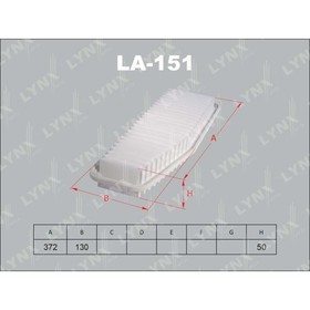 

Фильтр воздушный LYNXauto LA151