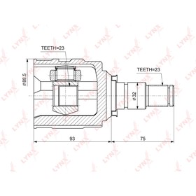 

LYNXauto CI3714 ШРУС внутренний