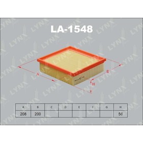 

Фильтр воздушный LYNXauto LA1548