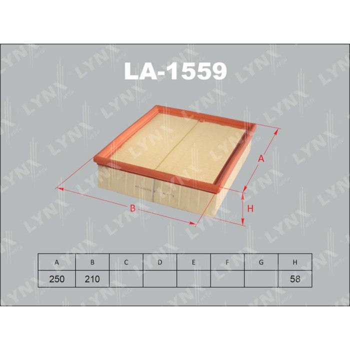 Фильтр воздушный LYNXauto LA1559