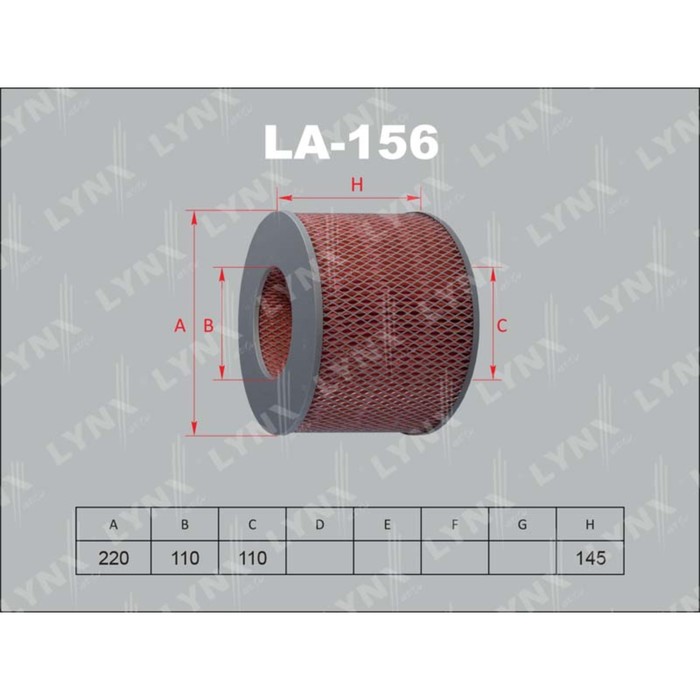 Фильтр воздушный LYNXauto LA156