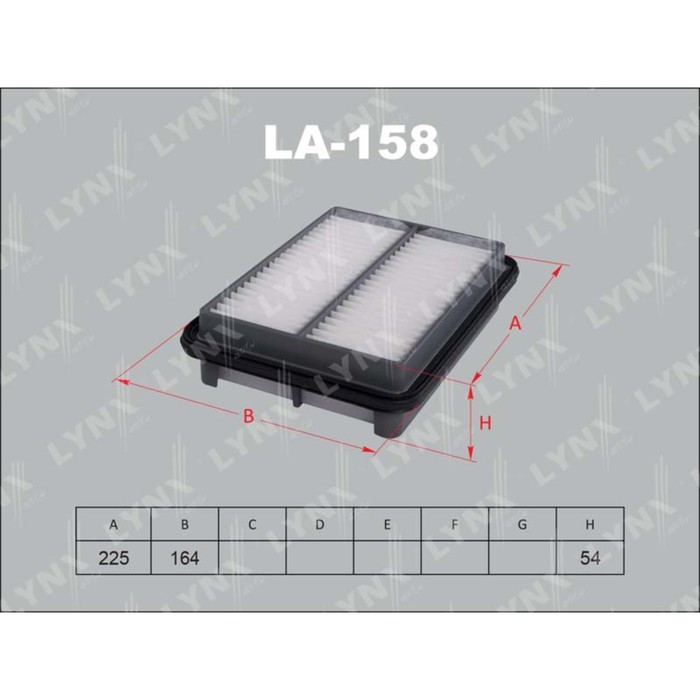 Фильтр воздушный LYNXauto LA158