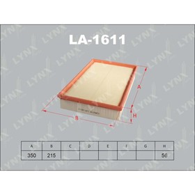 

Фильтр воздушный LYNXauto LA1611