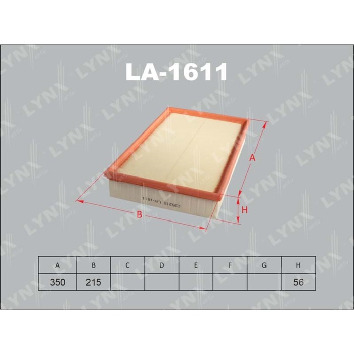 Фильтр воздушный LYNXauto LA1611