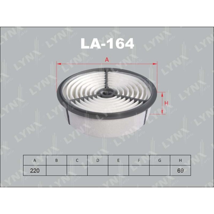 Фильтр воздушный LYNXauto LA164