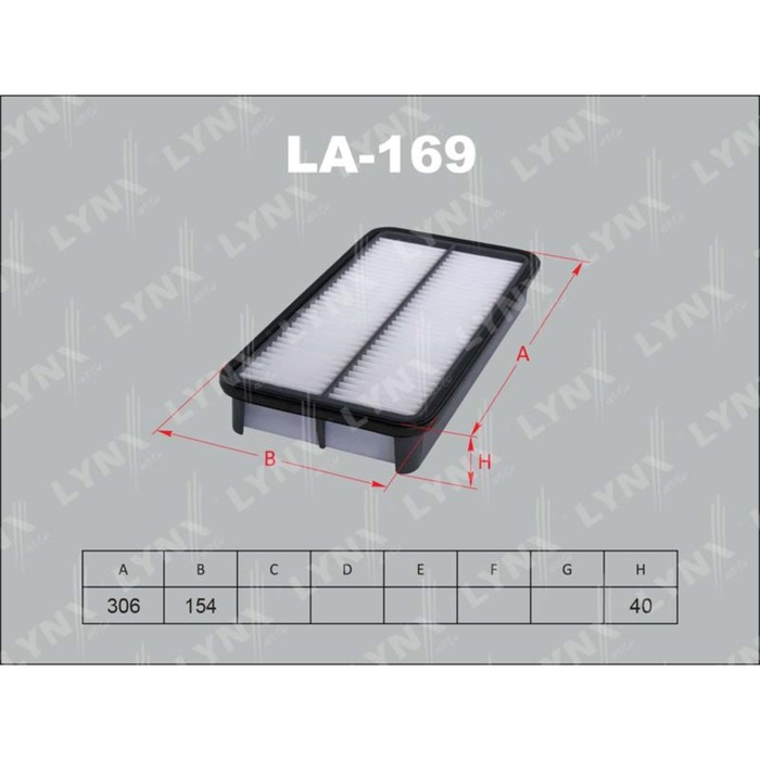 Фильтр воздушный LYNXauto LA169