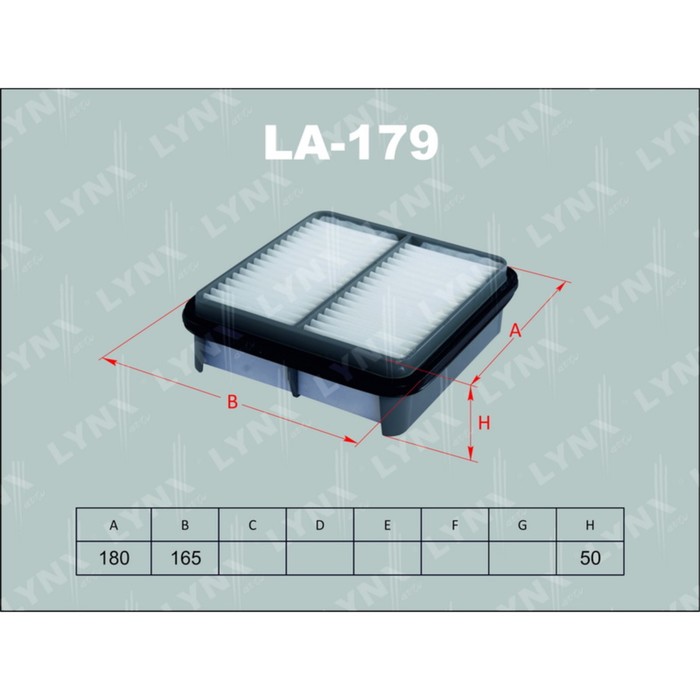 Фильтр воздушный LYNXauto LA179