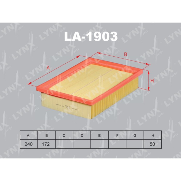 Фильтр воздушный LYNXauto LA1903