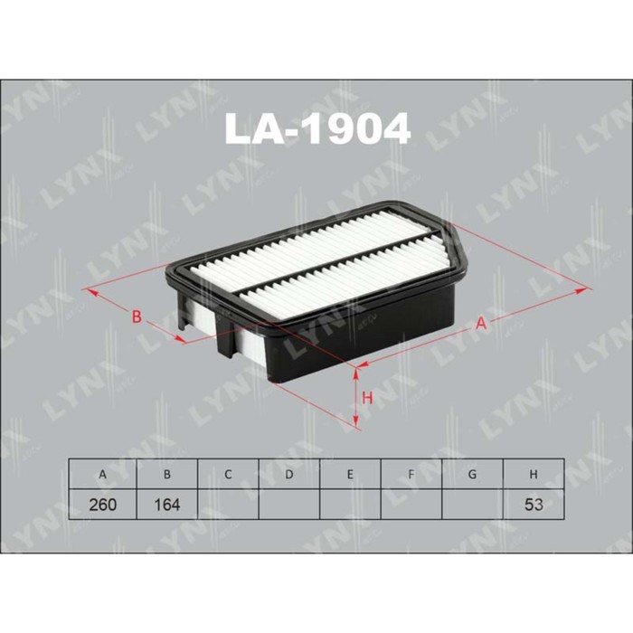 Фильтр воздушный LYNXauto LA1904