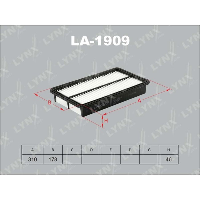 Фильтр воздушный LYNXauto LA1909