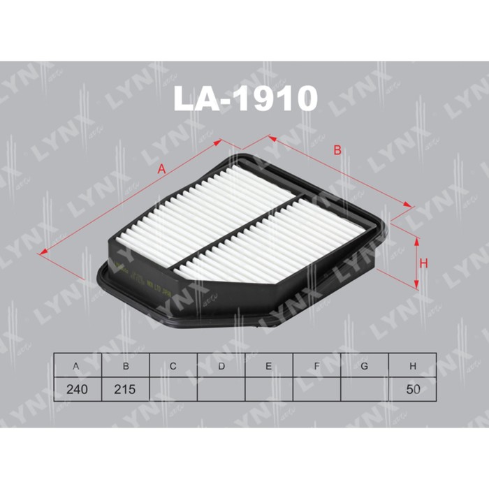 Фильтр воздушный LYNXauto LA1910