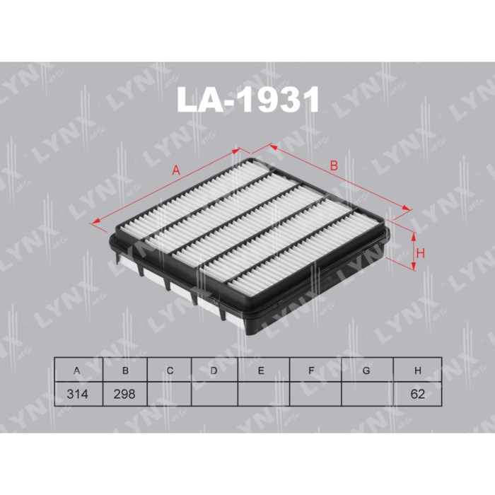 Фильтр воздушный LYNXauto LA1931