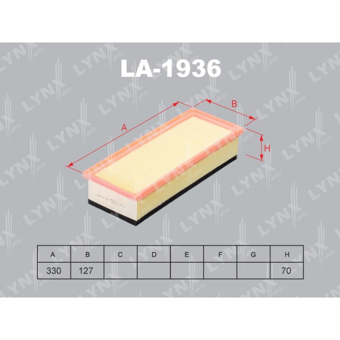 Фильтр воздушный LYNXauto LA1936