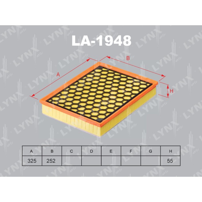 Фильтр воздушный LYNXauto LA1948