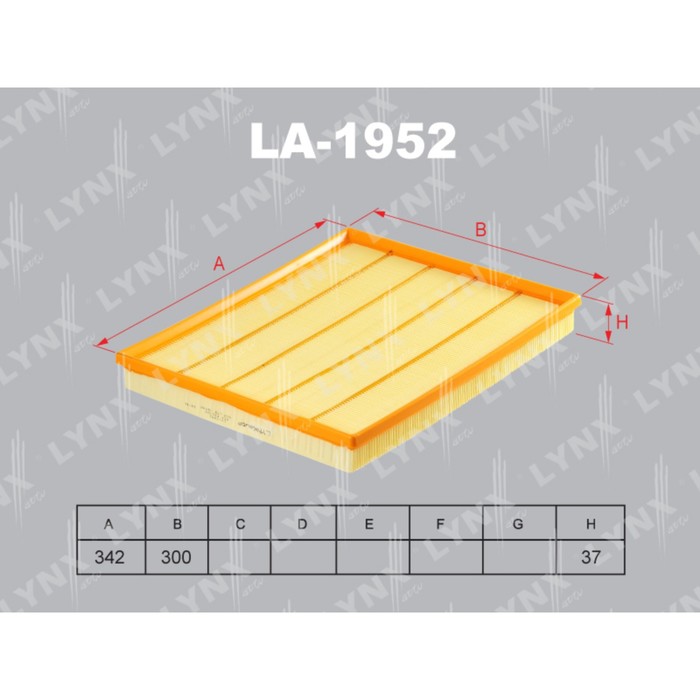Фильтр воздушный LYNXauto LA1952