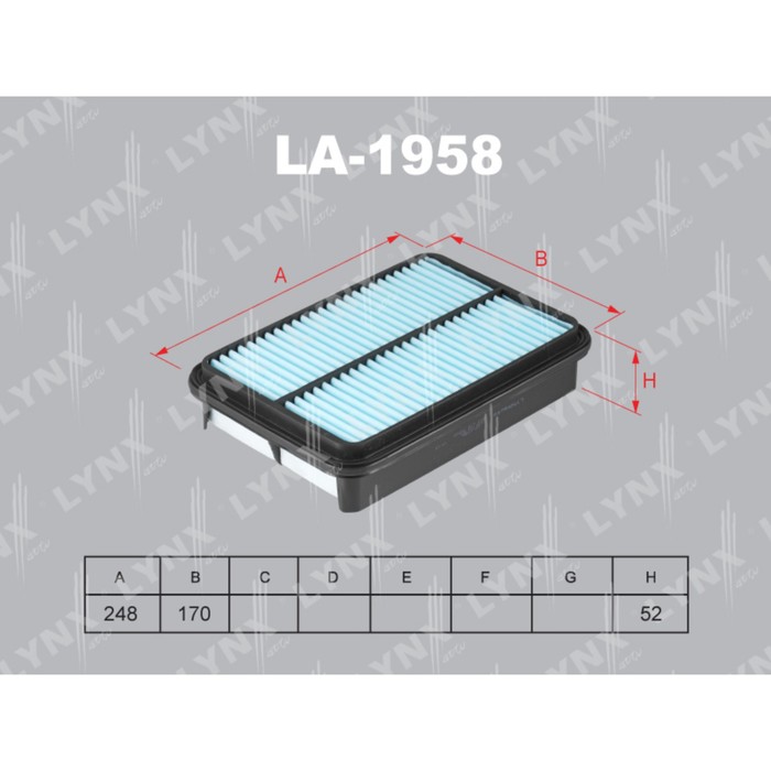 Фильтр воздушный LYNXauto LA1958