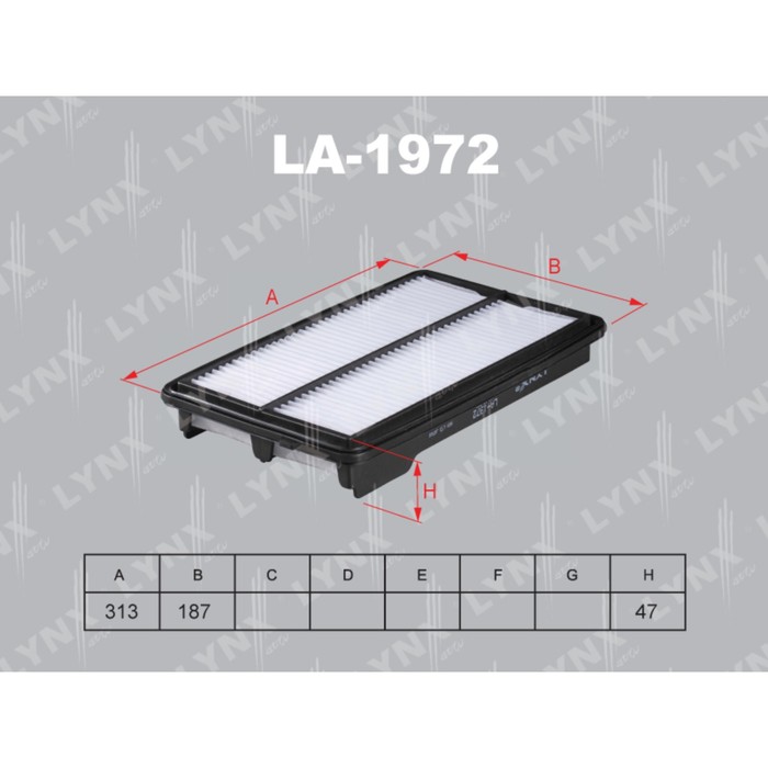 Фильтр воздушный LYNXauto LA1972