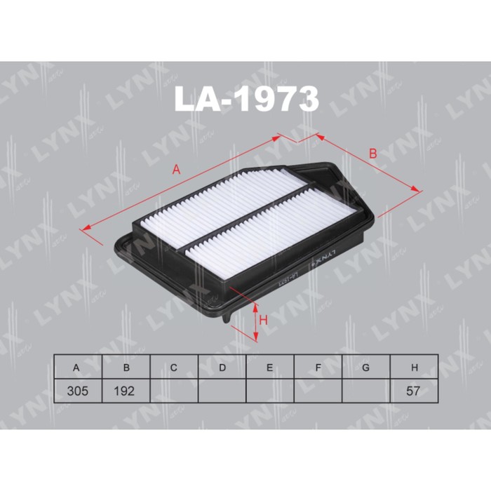 Фильтр воздушный LYNXauto LA1973