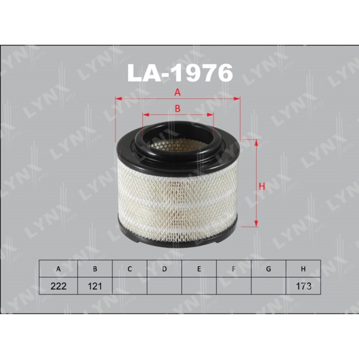 Фильтр воздушный LYNXauto LA1976