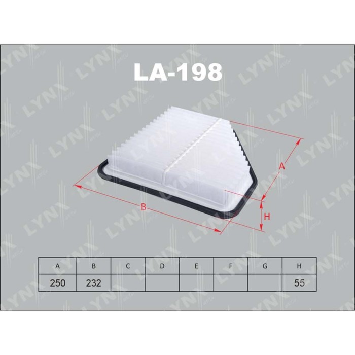 Фильтр воздушный LYNXauto LA198