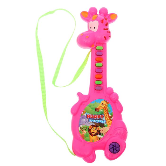 Игрушка музыкальная "Гитара жираф", звуковые эффекты, МИКС