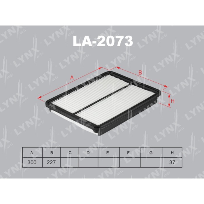 Фильтр воздушный LYNXauto LA2073