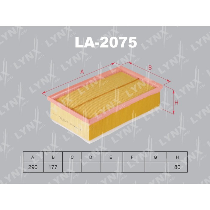 Фильтр воздушный LYNXauto LA2075