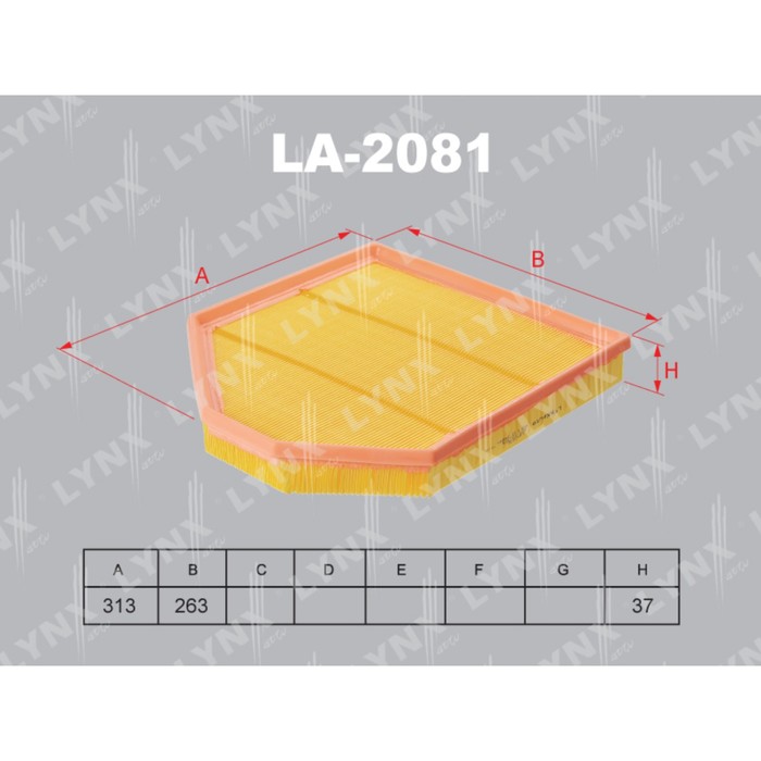 Фильтр воздушный LYNXauto LA2081