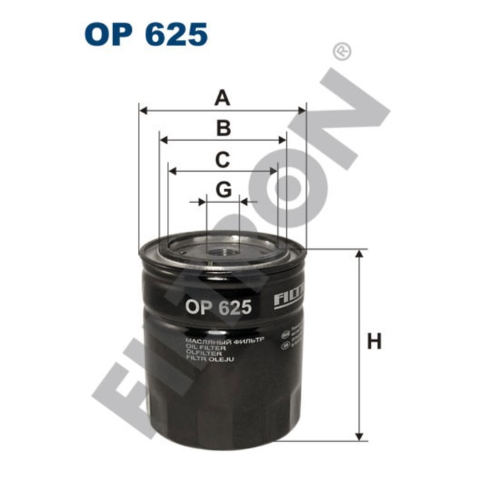 Фильтр масляный  FILTRON OP625