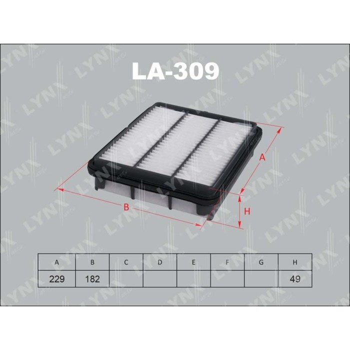 Фильтр воздушный LYNXauto LA309