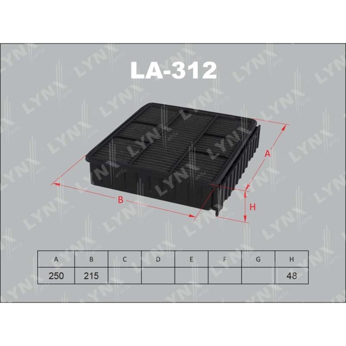 Фильтр воздушный LYNXauto LA312