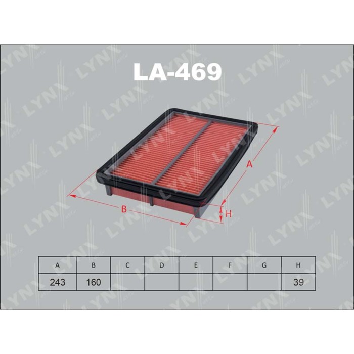 Фильтр воздушный LYNXauto LA469