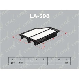 

Фильтр воздушный LYNXauto LA598