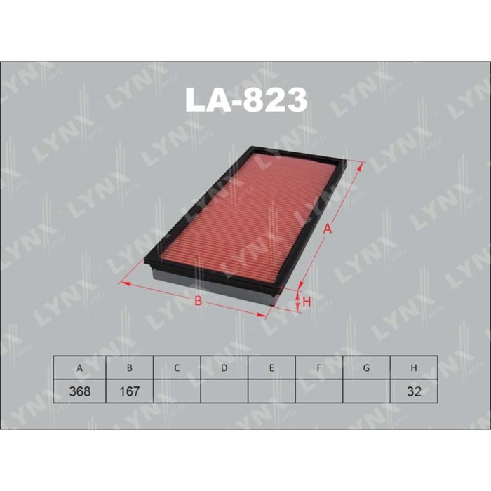 Фильтр воздушный LYNXauto LA823