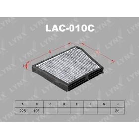 

Фильтр салонный LYNXauto LAC010C
