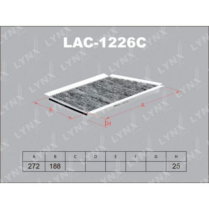 Фильтр салонный LYNXauto LAC1226C