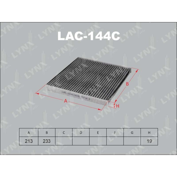Фильтр салонный LYNXauto LAC144C