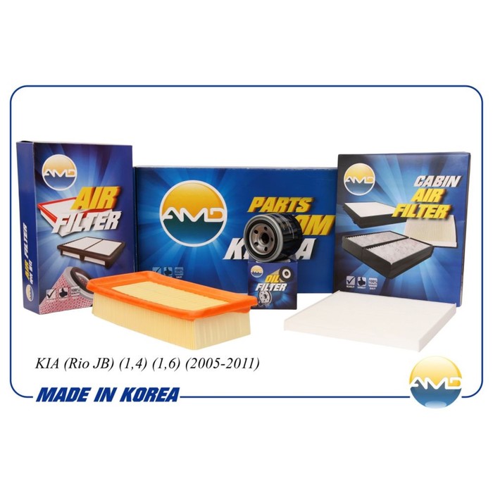 Комплект фильтров (масляный, воздушный, салонный)  AMD AMDSETF35