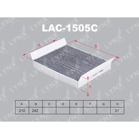 

Фильтр салонный LYNXauto LAC1505C