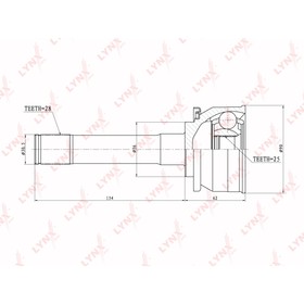 

LYNXauto CO7304 ШРУС наружный | перед прав/лев |