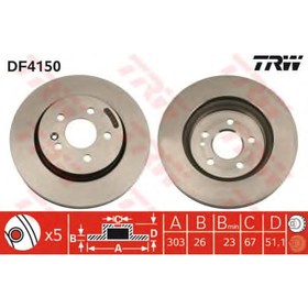 

Диск тормозной TRW DF4150