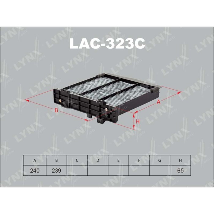 Фильтр салонный LYNXauto LAC323C