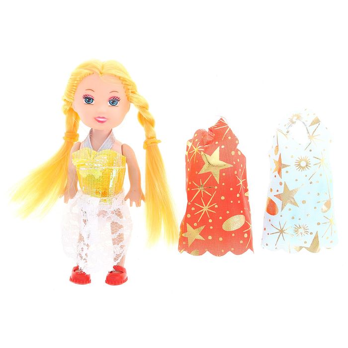 Кукла малышка с 2 платьями, МИКС