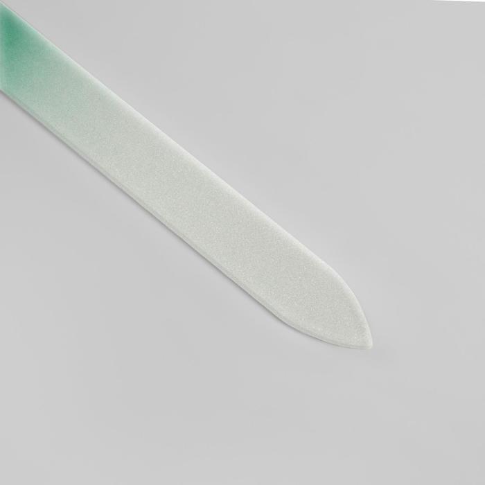 Пилка стеклянная для ногтей "Цветок. Радуга", 14(±1)см, цвет МИКС