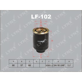 

Фильтр топливный LYNXauto LF102