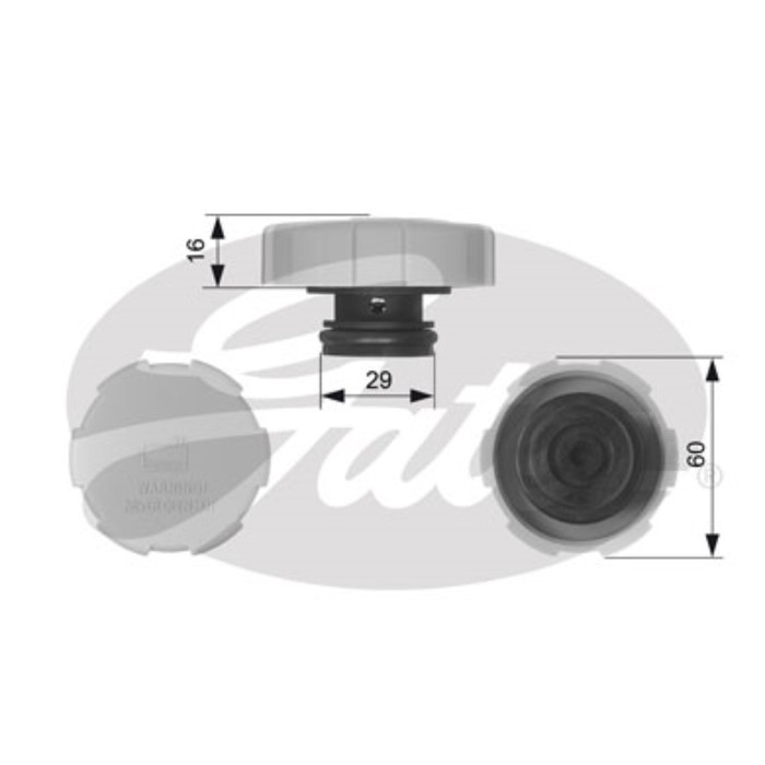Крышка расширительного бачка Gates RC231